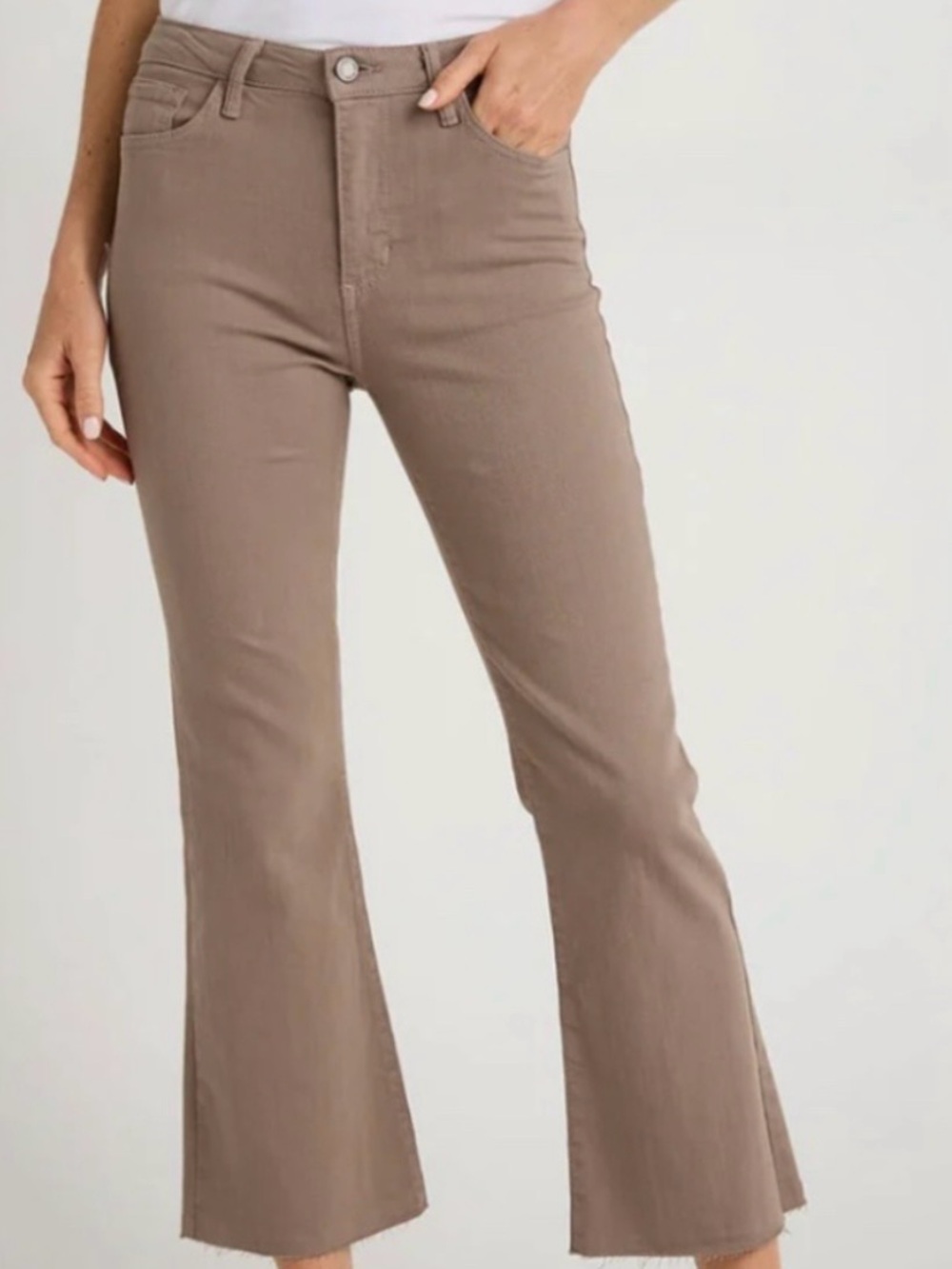 Just Black Taupe Kick Flare Jeans